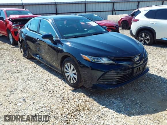2020 Toyota Camry Hybrid LE with VIN 4T1E31AK9LU019478, listed as a IAAI auction lot 43097201 with 48,313 mi miles and . Bid and sale history available at DreamBid. Image 1.