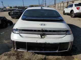 2024 Hyundai Ioniq 6 SE Standard Range with VIN KMHM14AB1RA076870, listed as a Copart auction lot 85745445 with Not provided miles and Salvage title. Bid and sale history available at DreamBid. Image 6.