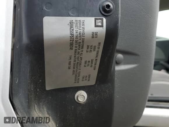 2007 Saturn ION ION 2 with VIN 1G8AZ55F57Z106741, listed as a Copart auction lot 81940524 with 115,361 mi miles and Salvage title. Bid and sale history available at DreamBid. Image 12.