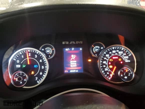 2023 Ram 1500 Tradesman with VIN 1C6RRFGG5PN615215, listed as a Copart auction lot 88904735 with 65,449 mi miles and Salvage title. Bid and sale history available at DreamBid. Image 9.