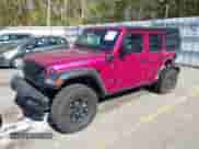 2024 Jeep Wrangler Sport S with VIN 1C4RJXN6XRW323881, listed as a IAAI auction lot 40543759 with 4,440 mi miles and . Bid and sale history available at DreamBid. Image 18.