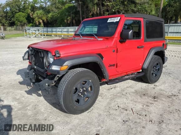 2022 Jeep Wrangler Sport с VIN 1C4GJXAG4NW145160, выставлен на аукционе Copart как лот 69448315 с пробегом 15 916 миль миль и Списание • Salvage title. История ставок и продаж доступна на DreamBid. Изображение 1.