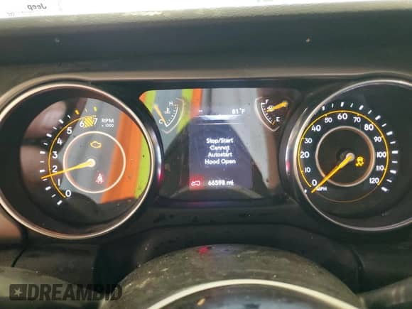 2023 Jeep Wrangler Willys with VIN 1C4HJXDG0PW653712, listed as a Copart auction lot 58603245 with 66,598 mi miles and Salvage title. Bid and sale history available at DreamBid. Image 9.