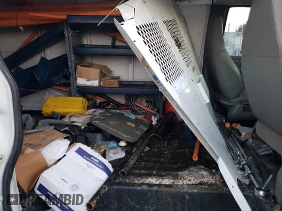 2009 Chevrolet Express Cargo with VIN 1GCFG15X691143561, listed as a Copart auction lot 80342614 with 207,268 mi miles and Salvage title. Bid and sale history available at DreamBid. Image 12.