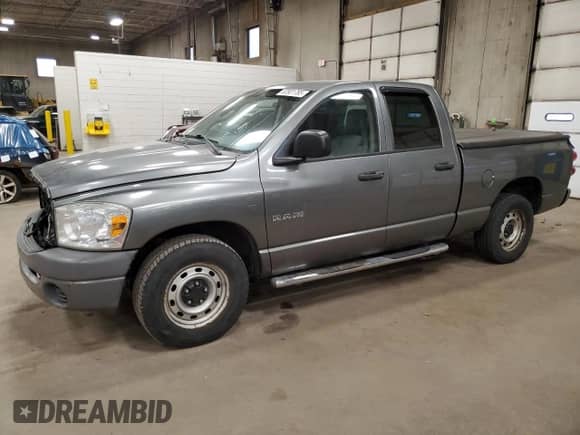 2008 Dodge 1500 ST with VIN 1D7HA18K78J111278, listed as a Copart auction lot 52801785 with 241,823 mi miles and Salvage title. Bid and sale history available at DreamBid. Image 1.
