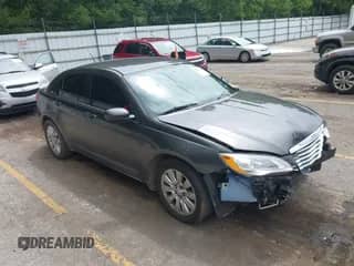 2014 Chrysler 200 LX with VIN 1C3CCBAB6EN204588, listed as a IAAI auction lot 42880103 with 112,465 mi miles and . Bid and sale history available at DreamBid. Image 1.