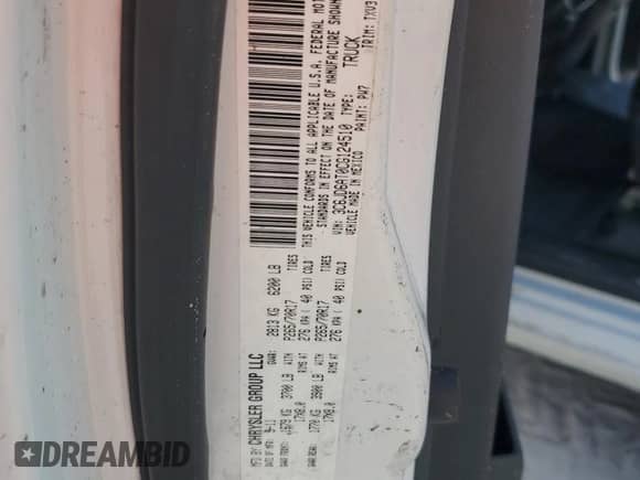 2012 Ram 1500 Tradesman with VIN 3C6JD6AT0CG124510, listed as a Copart auction lot 82440575 with 146,407 mi miles and Salvage title. Bid and sale history available at DreamBid. Image 13.