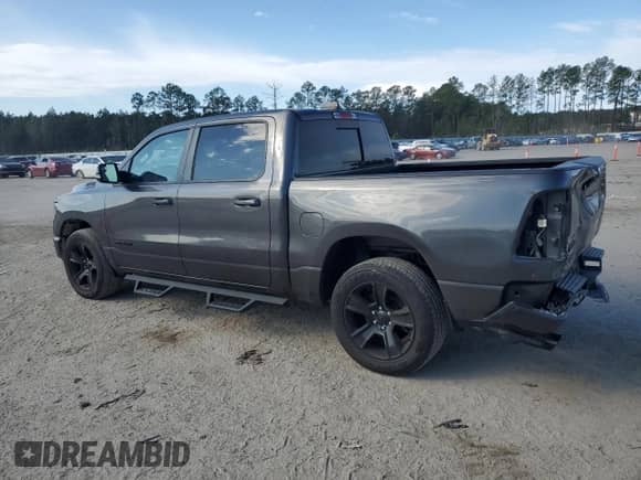 2021 Ram 1500 Big Horn with VIN 1C6RREFM6MN834438, listed as a Copart auction lot 43195865 with 42,010 mi miles and Salvage title. Bid and sale history available at DreamBid. Image 2.