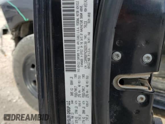 2013 Ram 1500 Tradesman with VIN 1C6RR6KPXDS629180, listed as a Copart auction lot 49142335 with 182,589 mi miles and Salvage title. Bid and sale history available at DreamBid. Image 12.