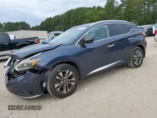 2015 Nissan Murano SL with VIN 5N1AZ2MH4FN226491, listed as a Copart auction lot 70849795 with 118,352 mi miles and Salvage title. Bid and sale history available at DreamBid. Image 1.