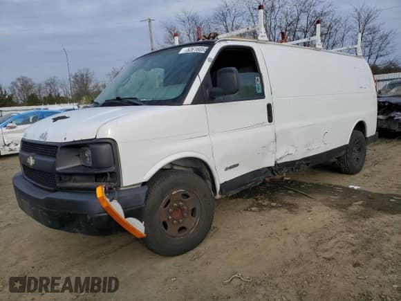 2005 Chevrolet Express Cargo с VIN 1GCGG29V351168348, выставлен на аукционе Copart как лот 52616055 с пробегом 423 502 миль миль и Списание • Salvage title. История ставок и продаж доступна на DreamBid. Изображение 1.
