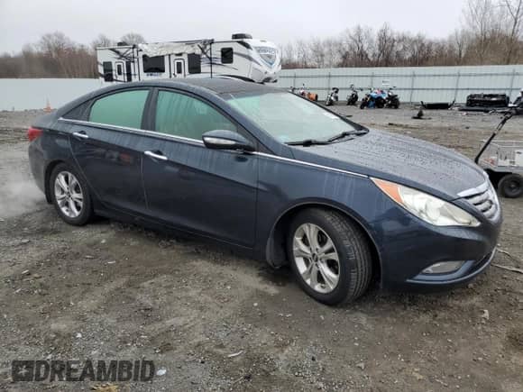 2013 Hyundai Sonata Limited with VIN 5NPEC4ACXDH680219, listed as a Copart auction lot 49719995 with 150,636 mi miles and Clean title. Bid and sale history available at DreamBid. Image 4.