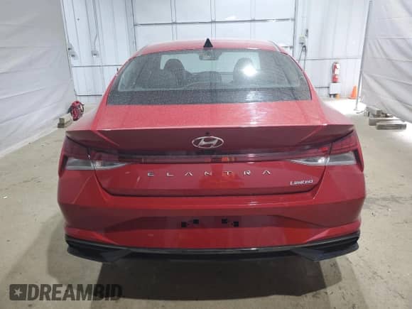 2023 Hyundai Elantra Limited with VIN KMHLP4AG2PU382137, listed as a Copart auction lot 62856145 with 17,088 mi miles and Salvage title. Bid and sale history available at DreamBid. Image 6.