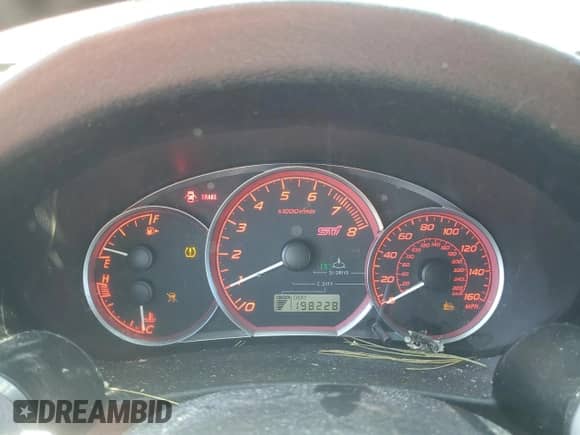 2009 Subaru WRX STI with VIN JF1GR89699L826521, listed as a Copart auction lot 74781604 with 198,228 mi miles and Salvage title. Bid and sale history available at DreamBid. Image 9.