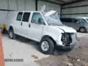 2023 Chevrolet Express Cargo with VIN 1GCWGAFP9P1107729, listed as a IAAI auction lot 42725297 with Not provided miles and . Bid and sale history available at DreamBid. Image 1.
