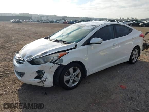 2013 Hyundai Elantra GLS with VIN 5NPDH4AEXDH411863, listed as a IAAI auction lot 43347121 with 116,642 mi miles and . Bid and sale history available at DreamBid. Image 2.