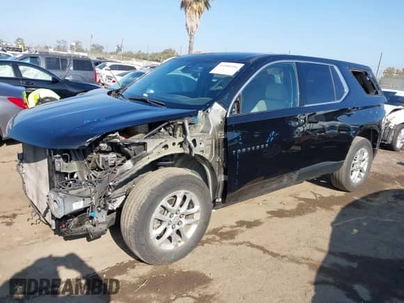 2022 Chevrolet Traverse LS with VIN 1GNERFKW0NJ171291, listed as a IAAI auction lot 43189356 with 58,690 mi miles and . Bid and sale history available at DreamBid. Image 18.