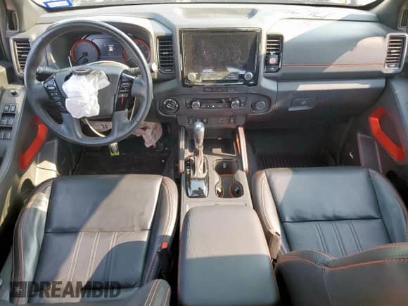 2023 Nissan Frontier SV with VIN 1N6ED1EKXPN664875, listed as a Copart auction lot 67924835 with 37,160 mi miles and Salvage title. Bid and sale history available at DreamBid. Image 8.