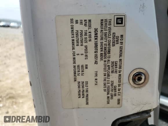 1996 Chevrolet Tahoe с VIN 3GNEK18R9TG165142, выставлен на аукционе Copart как лот 70018514 с пробегом 141 403 миль миль и Списание • Salvage title. История ставок и продаж доступна на DreamBid. Изображение 14.