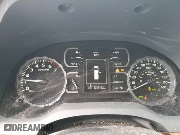 2020 Toyota Tundra Platinum с VIN 5TFGY5F17LX263151, выставлен на аукционе Copart как лот 65772464 с пробегом 104 218 миль миль и Списание • Salvage title. История ставок и продаж доступна на DreamBid. Изображение 9.