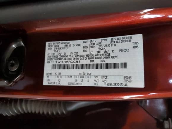 2015 Ford F-150 XLT с VIN 1FTEW1EF0FFC30361, выставлен на аукционе Copart как лот 82747225 с пробегом 117 951 миль миль и Списание • Salvage title. История ставок и продаж доступна на DreamBid. Изображение 12.