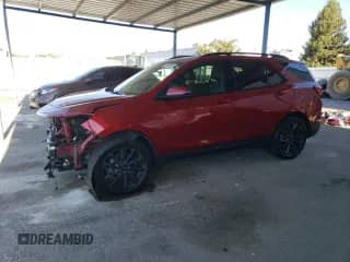 2024 Chevrolet Equinox RS с VIN 3GNAXWEG3RS101684, выставлен на аукционе Copart как лот 67953345 с пробегом 32 376 миль миль и Списание • Salvage title. История ставок и продаж доступна на DreamBid. Изображение 1.