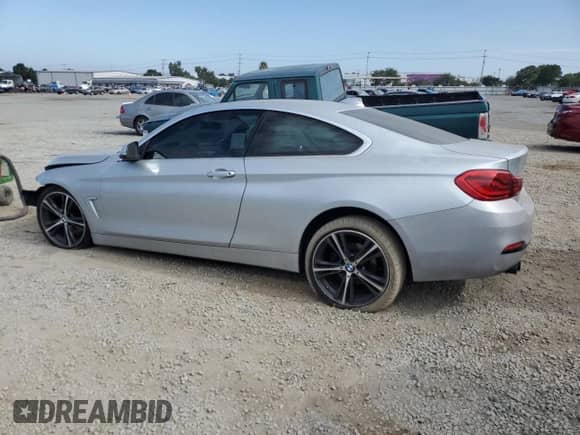 2019 BMW 4 Series 430i with VIN WBA4W3C55KAF93022, listed as a Copart auction lot 63199815 with 34,331 mi miles and Salvage title. Bid and sale history available at DreamBid. Image 2.