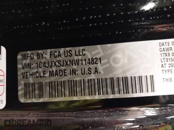 2022 Jeep Wrangler Unlimited Rubicon 392 с VIN 1C4JJXSJXNW114821, выставлен на аукционе IAAI как лот 41949305 с пробегом 10 225 миль миль и . История ставок и продаж доступна на DreamBid. Изображение 9.