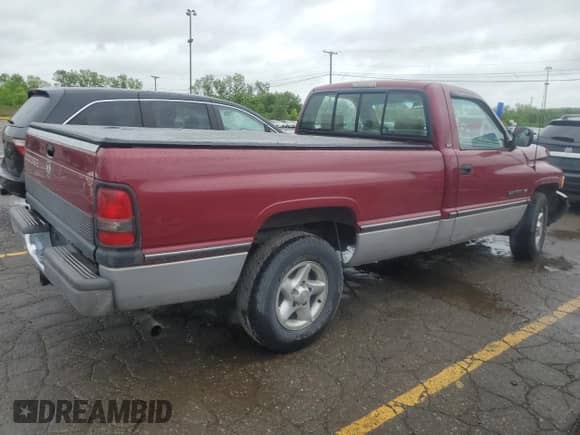 1996 Dodge 1500 with VIN 1B7HC16Y2TJ139882, listed as a Copart auction lot 57718955 with 108,136 mi miles and Clean title. Bid and sale history available at DreamBid. Image 3.