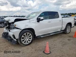 2019 Chevrolet Silverado 1500 High Country with VIN 1GCUYHEL0KZ165248, listed as a Copart auction lot 71203185 with 54,085 mi miles and Salvage title. Bid and sale history available at DreamBid. Image 1.