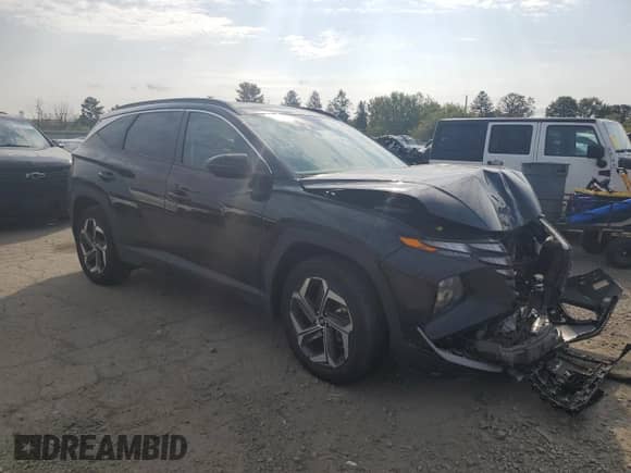 2023 Hyundai Tucson SEL Convenience with VIN KM8JFCA14PU093180, listed as a Copart auction lot 82099125 with Not provided miles and Salvage title. Bid and sale history available at DreamBid. Image 4.