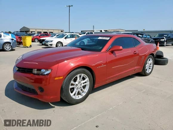 2015 Chevrolet Camaro LS z VIN 2G1FB1E3XF9195674, wystawiony jako Copart lot #71864935 z przebiegiem 181 818 mil mil oraz Szkoda całkowita • Salvage title. Historia ofert i sprzedaży dostępna na DreamBid. Obrazek 1.