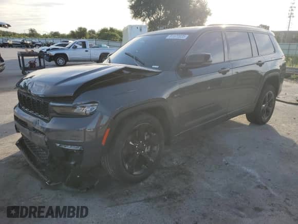 2024 Jeep Grand Cherokee Limited с VIN 1C4RJJBG6R8941276, выставлен на аукционе Copart как лот 81572035 с пробегом 49 083 миль миль и Списание • Salvage title. История ставок и продаж доступна на DreamBid. Изображение 1.