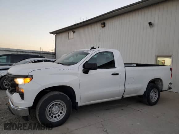 2024 Chevrolet Silverado 1500 Work Truck with VIN 3GCNAAEK9RG321756, listed as a Copart auction lot 82182574 with 8,911 mi miles and Salvage title. Bid and sale history available at DreamBid. Image 1.