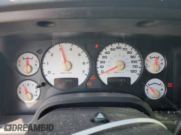 2004 Dodge 1500 SLT with VIN 1D7HU18D44S575738, listed as a Copart auction lot 68579205 with 188,845 mi miles and Salvage title. Bid and sale history available at DreamBid. Image 9.