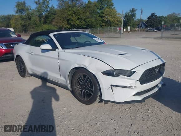 2023 Ford Mustang EcoBoost with VIN 1FATP8UH4P5105036, listed as a IAAI auction lot 43357689 with 61,296 mi miles and . Bid and sale history available at DreamBid. Image 1.
