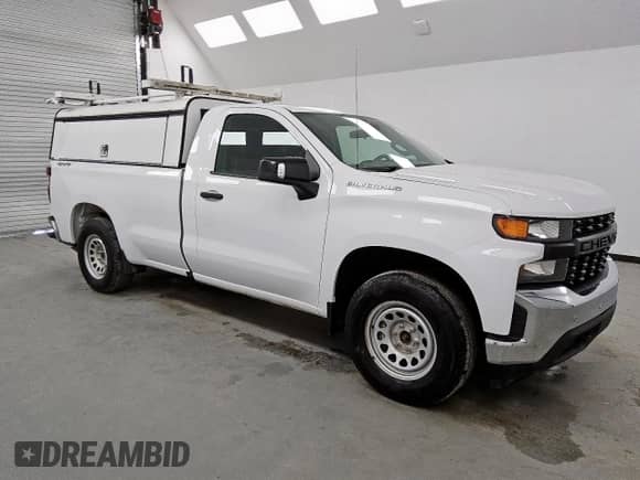 2021 Chevrolet Silverado 1500 Work Truck with VIN 3GCNYAEH5MG478886, listed as a Copart auction lot 64452965 with 95,964 mi miles and Clean title. Bid and sale history available at DreamBid. Image 4.