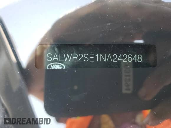 2022 Land Rover Range Rover Sport HSE Dynamic with VIN SALWR2SE1NA242648, listed as a Copart auction lot 66616725 with 18,828 mi miles and Salvage title. Bid and sale history available at DreamBid. Image 13.