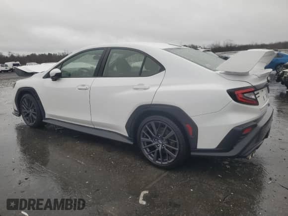 2022 Subaru WRX Premium with VIN JF1VBAH68N8005900, listed as a Copart auction lot 48079535 with 49,767 mi miles and Salvage title. Bid and sale history available at DreamBid. Image 2.