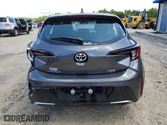 2025 Toyota Corolla XSE with VIN JTNC4MBE5S3233404, listed as a Copart auction lot 59495425 with 4,532 mi miles and Salvage title. Bid and sale history available at DreamBid. Image 6.