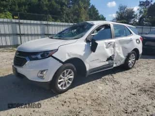 2021 Chevrolet Equinox LS with VIN 3GNAXHEV1MS146027, listed as a Copart auction lot 71434545 with 50,325 mi miles and Salvage title. Bid and sale history available at DreamBid. Image 1.