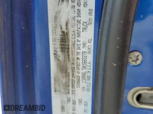 2019 Ram 1500 Warlock z VIN 1C6RR6LT8KS665278, wystawiony jako Copart lot #58823985 z przebiegiem 98 150 mil mil oraz Szkoda całkowita • Salvage title. Historia ofert i sprzedaży dostępna na DreamBid. Obrazek 12.