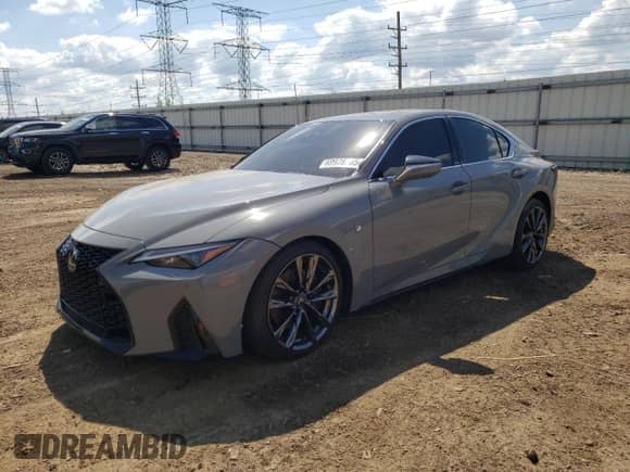 2024 Lexus IS 350 F Sport z VIN JTHGZ1B27R5075298, wystawiony jako Copart lot #69978365 z przebiegiem 10 997 mil mil oraz Szkoda całkowita • Salvage title. Historia ofert i sprzedaży dostępna na DreamBid. Obrazek 1.