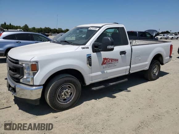 2020 Ford F-250 XL with VIN 1FTBF2A67LED78121, listed as a Copart auction lot 62741305 with 93,332 mi miles and Salvage title. Bid and sale history available at DreamBid. Image 1.