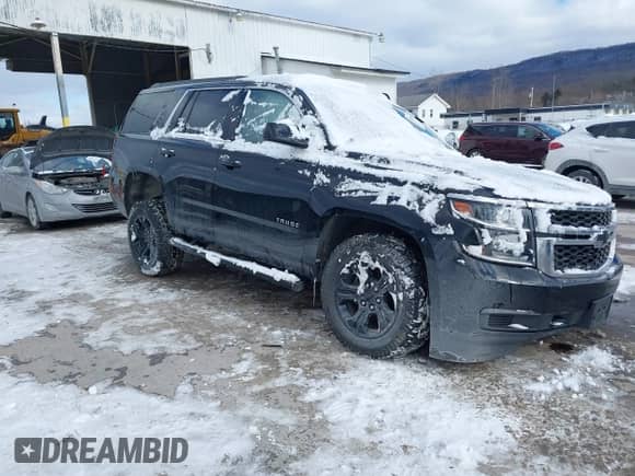2019 Chevrolet Tahoe LS with VIN 1GNSKAKC9KR336283, listed as a IAAI auction lot 41280975 with 85,682 mi miles and . Bid and sale history available at DreamBid. Image 1.