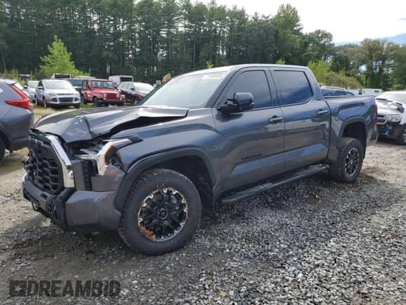 2022 Toyota Tundra SR5 with VIN 5TFLA5DB5NX033867, listed as a Copart auction lot 71695995 with 27,102 mi miles and Salvage title. Bid and sale history available at DreamBid. Image 1.
