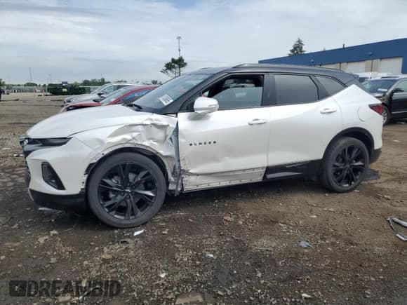 2022 Chevrolet Blazer RS с VIN 3GNKBKRS5NS144539, выставлен на аукционе Copart как лот 61398865 с пробегом 42 818 миль миль и Чистый • Clean title. История ставок и продаж доступна на DreamBid. Изображение 1.