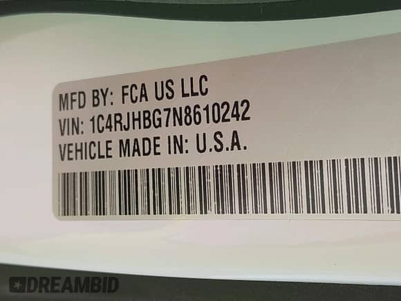 2022 Jeep Grand Cherokee Limited with VIN 1C4RJHBG7N8610242, listed as a IAAI auction lot 40053278 with 67,003 mi miles and . Bid and sale history available at DreamBid. Image 9.