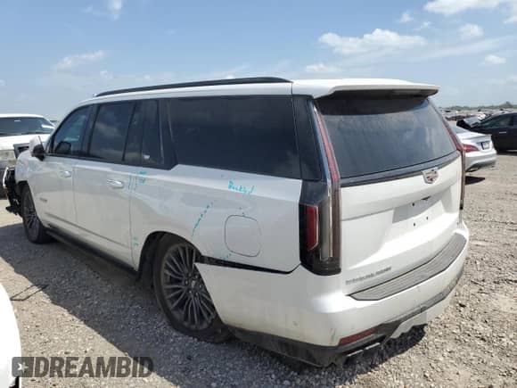 2023 Cadillac Escalade ESV AWD V-Series with VIN 1GYS4SK96PR552557, listed as a Copart auction lot 53457655 with Not provided miles and Salvage title. Bid and sale history available at DreamBid. Image 2.