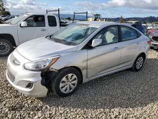 2017 Hyundai Accent SE with VIN KMHCT4AE2HU169846, listed as a Copart auction lot 80182485 with 96,489 mi miles and Salvage title. Bid and sale history available at DreamBid. Image 1.